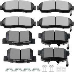 D1089 D1086 SCITOO Brake Pads Kits Front Iron Rear Semi-Metal 8pcs Fit For Acura RDX 2010-2012,For Honda Accord Crosstour 2010-2011,For Honda Crosstour 2012,For Honda CR-V 2007-2011
