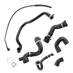 Radiator Coolant Water Hose Pipe Kit 7 Hoses Fit For BMW 128i 2008-2013 Fit For BMW 328i Convertible 2012-2013 17127564480, 11537516414, 11537545665