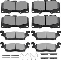 D1119 D1120 Ceramic Front Rear Brake Pad Set Fit For 2006-2010 For Hummer H3,2009-2010 For Hummer H3T