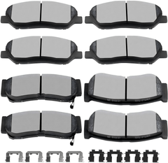 D1202 D1297 Front Rear Ceramic Brake Pads Set Fit For 2007 2008 2009 Hyundai Santa Fe