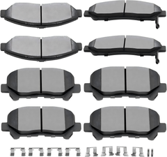 D1280  D1281 Front Ceramic Disc Brake Pads Kit For Acura MDX 2007-2019,For Acura ZDX 2010-2013,For Honda Pilot 2009-2019,For Honda Ridgeline 2017-2019