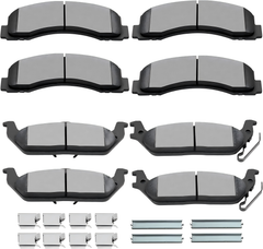 D1414 & D1602 Front & Rear Ceramic Brake Pads Kits 8pcs fit For 2012-2020 For Ford For F-150