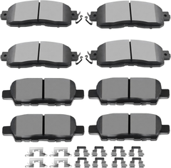 Front Rear Ceramic Brake Pads Sets D1650 D905 Replacement For Nissan Altima 2013 2014 2015 2016 2017 2018 2019 2020 2021 2022 2023