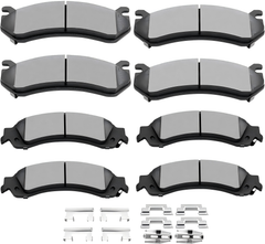 D785 D834 Front Rear Ceramic Brake Pads Set Fit For Cadillac Escalade/Escalade ESV/EXT,For Chevrolet Avalanche 1500/Silverado 1500 /Suburban 1500/Tahoe,For GMC Sierra 1500/Yukon/Yukon XL