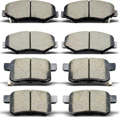 D787 D1451 8pcs Front Rear Ceramic Brake Pads Kit Fit For 2009-2010 Acura TSX,2008-2011 Honda Accord