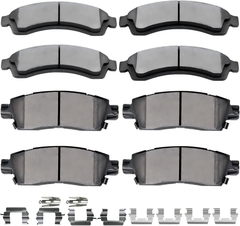 D882 D883 Front Rear Ceramic Brake Pads Set Fit For Oldsmobile Bravada,For Chevrolet Trailblazer/EXT/SSR,For GMC Envoy/XL/XUV,For Isuzu Ascender,For Buick Rainier,For 2005 SAAB 9-7x
