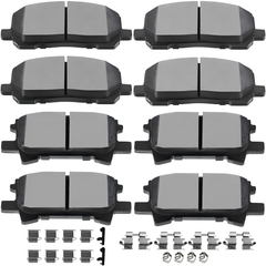 cciyu D884 D885 Front Rear Ceramic Brake Pads Kits 8pcs For 2001-2003 For Toyota For Highlander