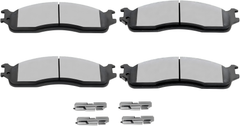 D966 D898 8pcs Front Rear Ceramic Brake Pads Sets Fit For 2003 2004 2005 2006 For Dodge Durango,2002 2003 2004 2005 For Dodge Ram 1500
