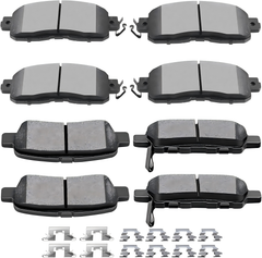 SCITOO D815 D905 Front Rear Ceramic Brake Pads Sets Fit For INFINITI G35 2003-2005,For Nissan 350Z 2003-2005,For Nissan Altima 2007-2013,For Nissan Juke 2011-2017,For Nissan Sentra 2007-2012