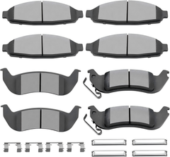 D931 D1040 Front Rear Ceramic Brake Pads Kits 8set fit For 2003-2011 For Ford Crown Victoria 2003-2011 For Lincoln Town Car 2003-2011 For Mercury Grand Marquis 2003-2004 For Mercury Marauder