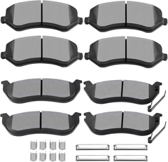 D964 D856 Front Rear Ceramic Disc Brake Pads Set Replacement for Jeep Liberty 2003 2004 2005 2006 2007