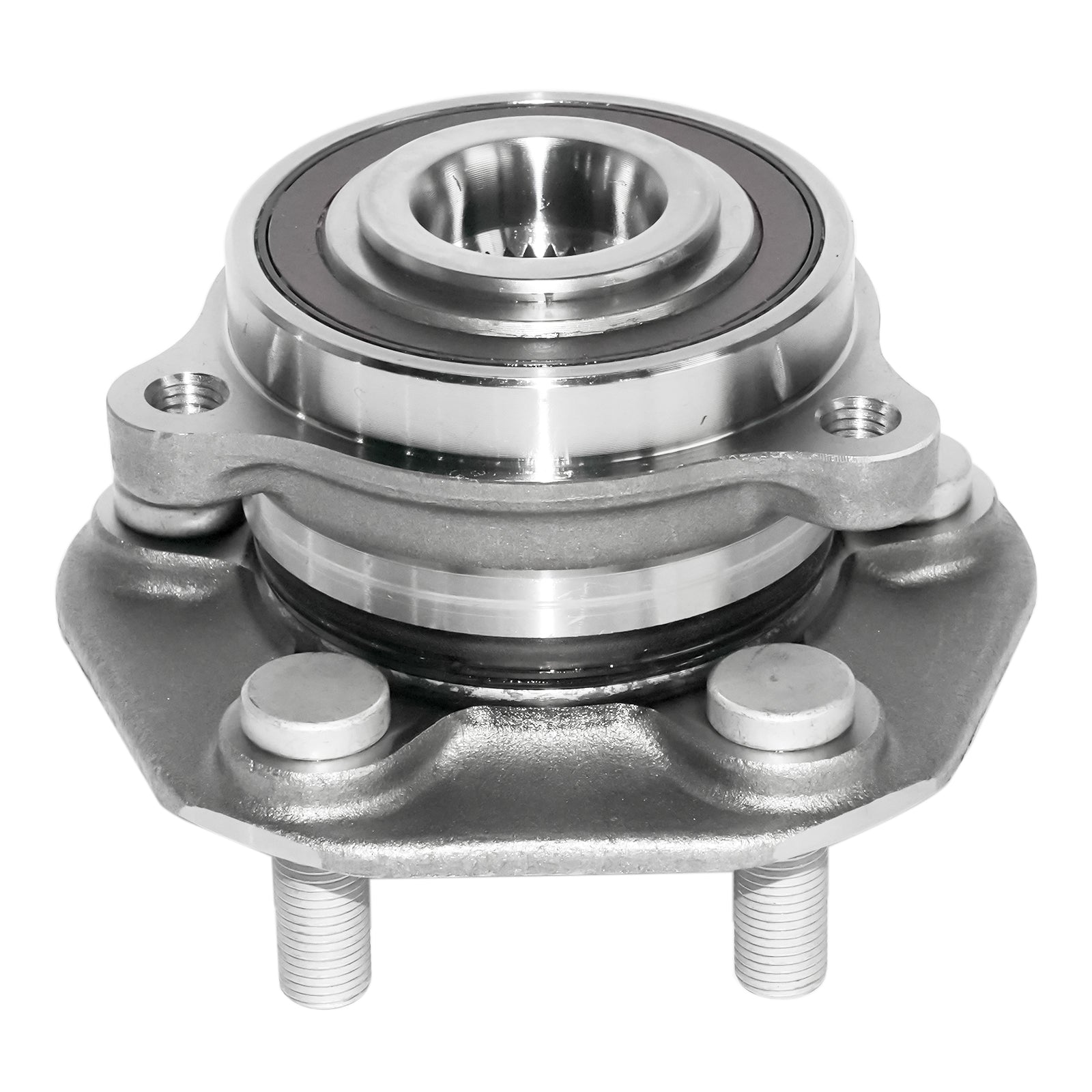 Front Wheel Bearing and Hub Assembly 1044121-00-E Fits for Tesla Model 3 Model Y Sedan Sport Utility 2018-2022 Silver 1Pc