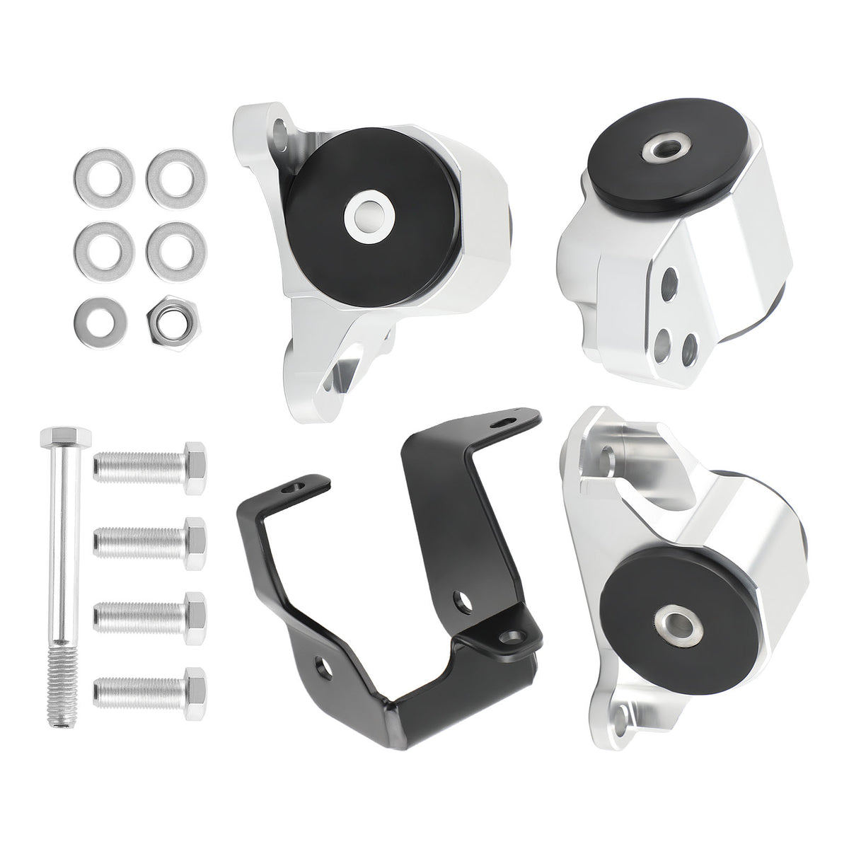 Billet 3 Bolt Engine Swap Mount Kit for Honda Civic EK 1996-2000 D15 D16 B16 B18 B-Series， D-Series
