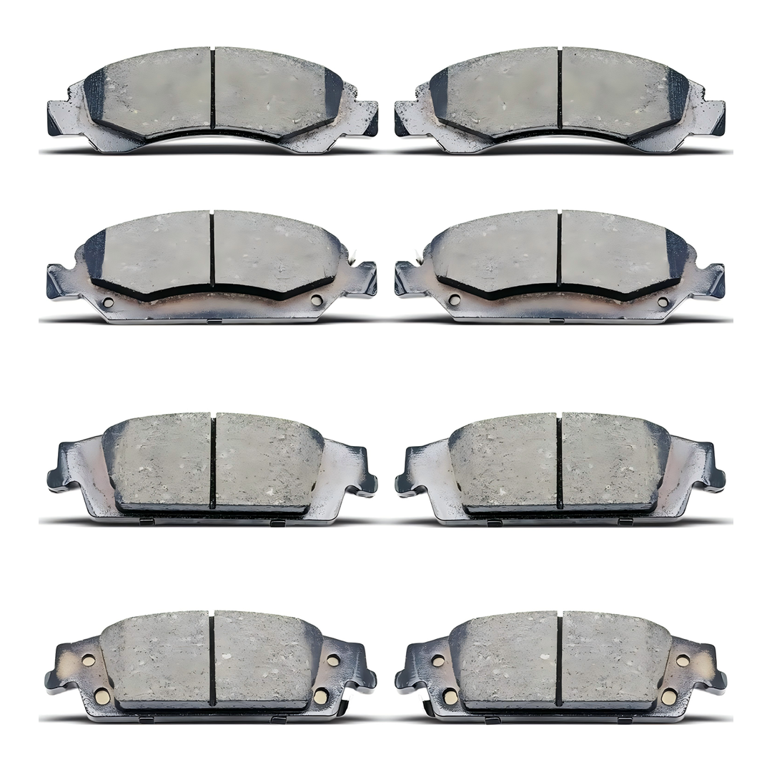D1363 D1707 Front Rear Ceramic Brake Pads Set Fit For Cadillac Escalade/Escalade Esv,For Chevrolet Silverado 1500/Suburban/Tahoe,For GMC Sierra 1500,For GMC Yukon/Yukon XL
