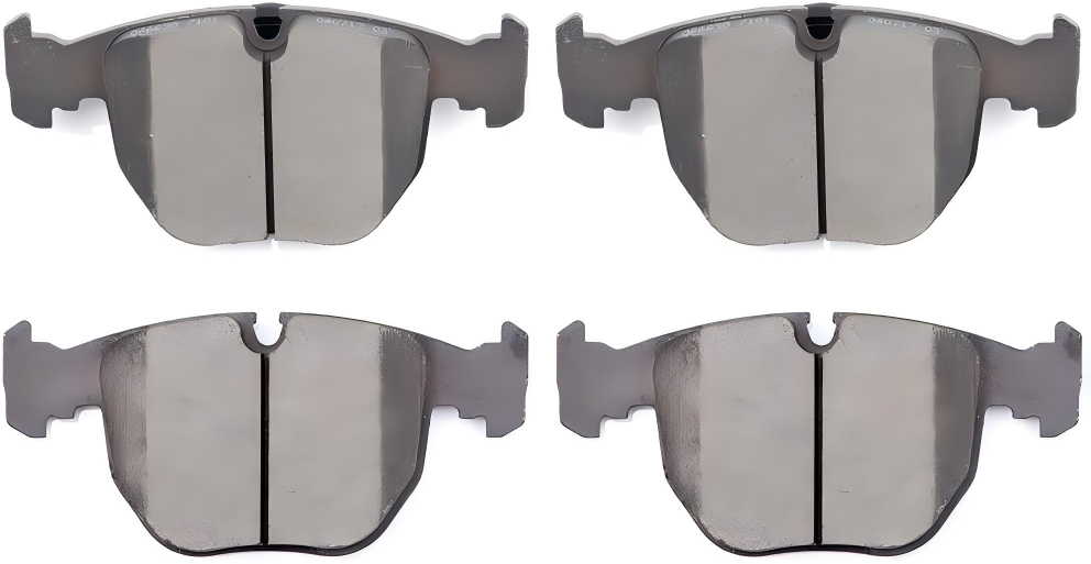 Front & Rear Ceramic Brake Pads, Truck and Tow Brake Pads Set D681 D1239 for 2001-2003 BMW 530i 1997-2003 BMW 540i Disc Break Brake Pad