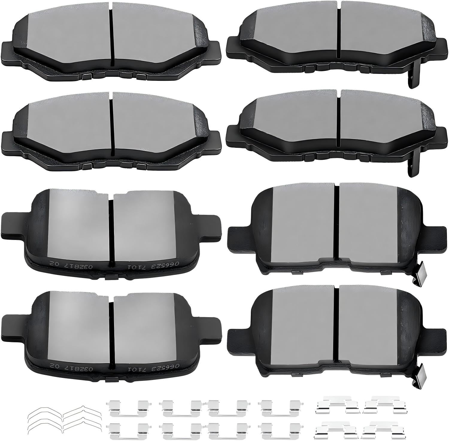D914 D865 Front Rear Ceramic Brake Pads Set Fit For 2003-2008 HONDA PILOT All Models (8 pcs)