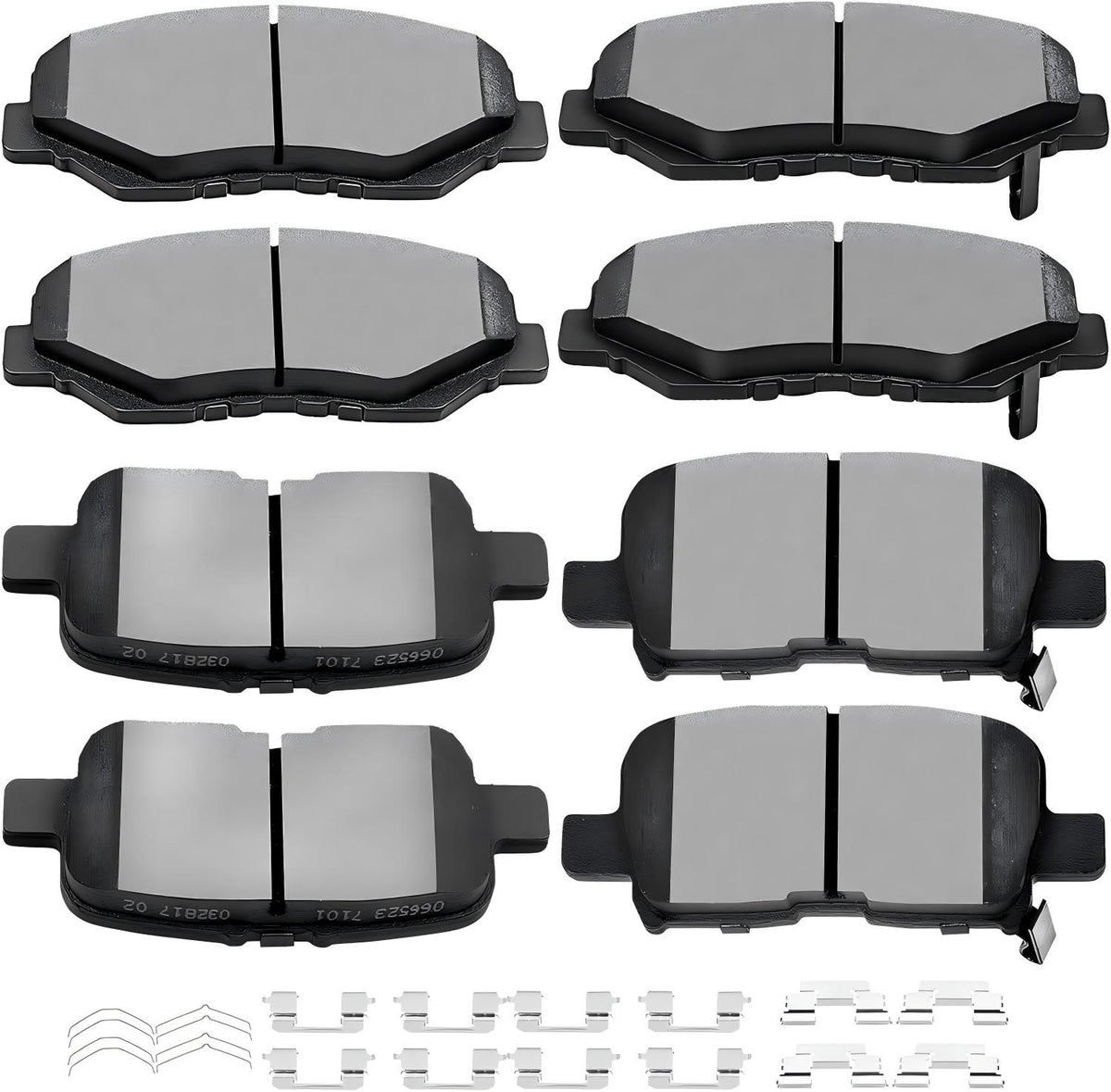 D914 D865 Front Rear Ceramic Brake Pads Set Fit For 2003-2008 HONDA PILOT All Models (8 pcs)